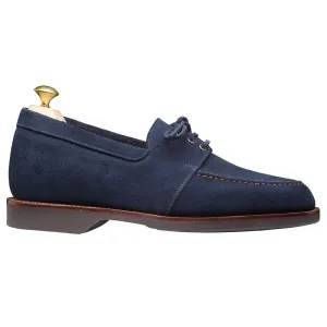 6 CM / 2.36 Inches CMR CHAMARIPA Handcrafted Blue Suede Men's Loafer Shoes