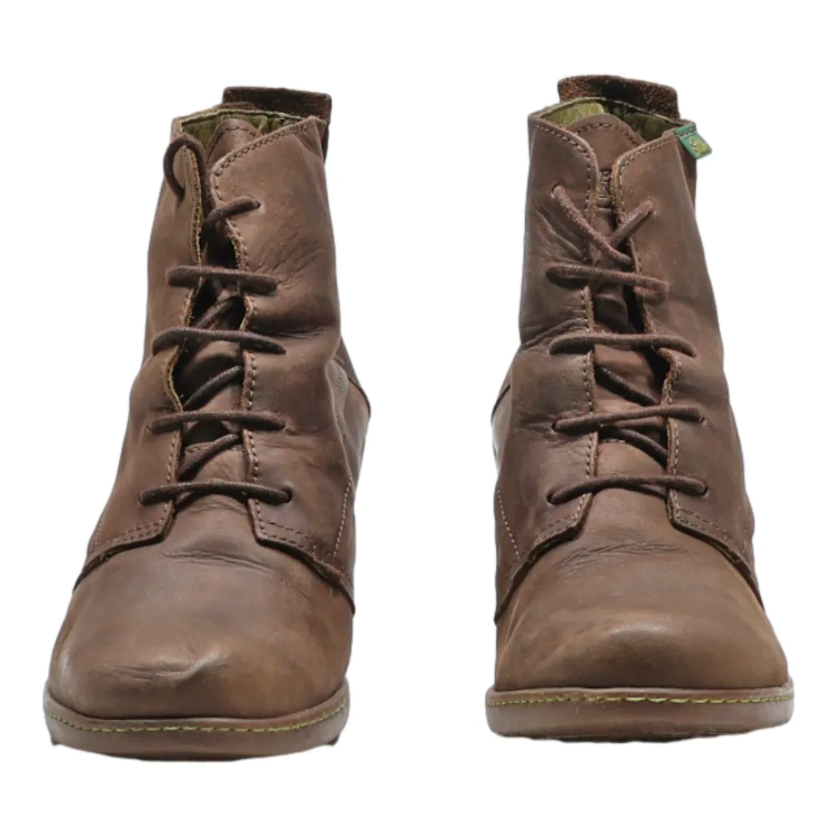 Ankle Boots Brown Leather Womens UK 6