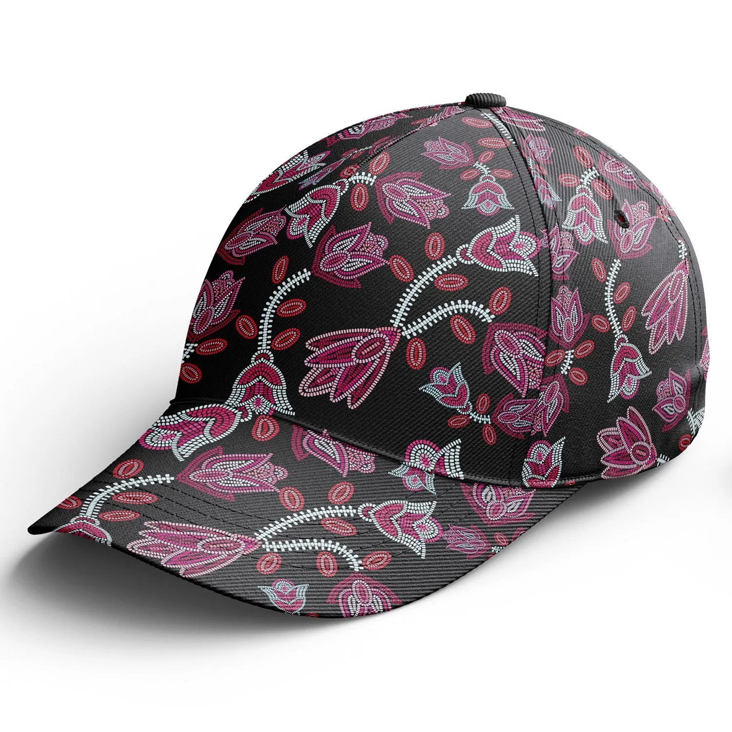 Beaded-Pink Snapback Hat