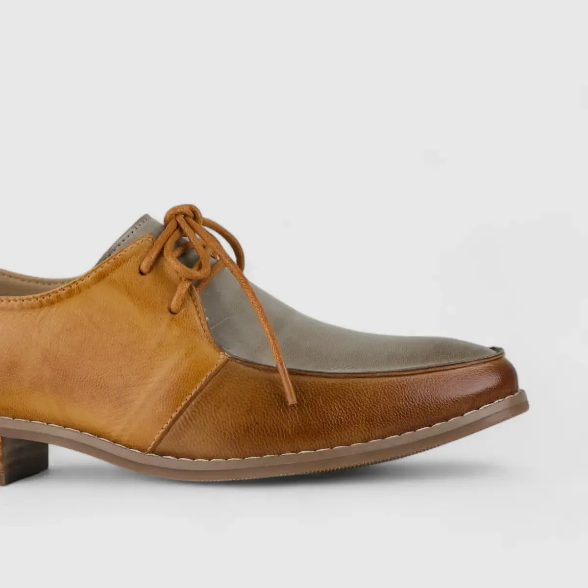 Bulbul Leather Oxford Tan/Grey 70618-9