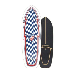 Carver USA Booster Surfskate Cruiser Skateboard Deck - 9.625" x 30.75"