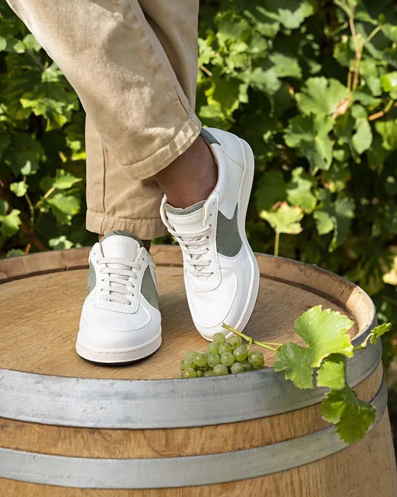 Cepage Grape Leather Unisex Vegan Sneakers | Chardonnay