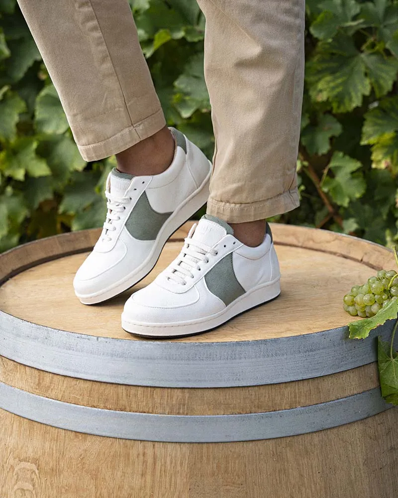 Cepage Grape Leather Unisex Vegan Sneakers | Chardonnay