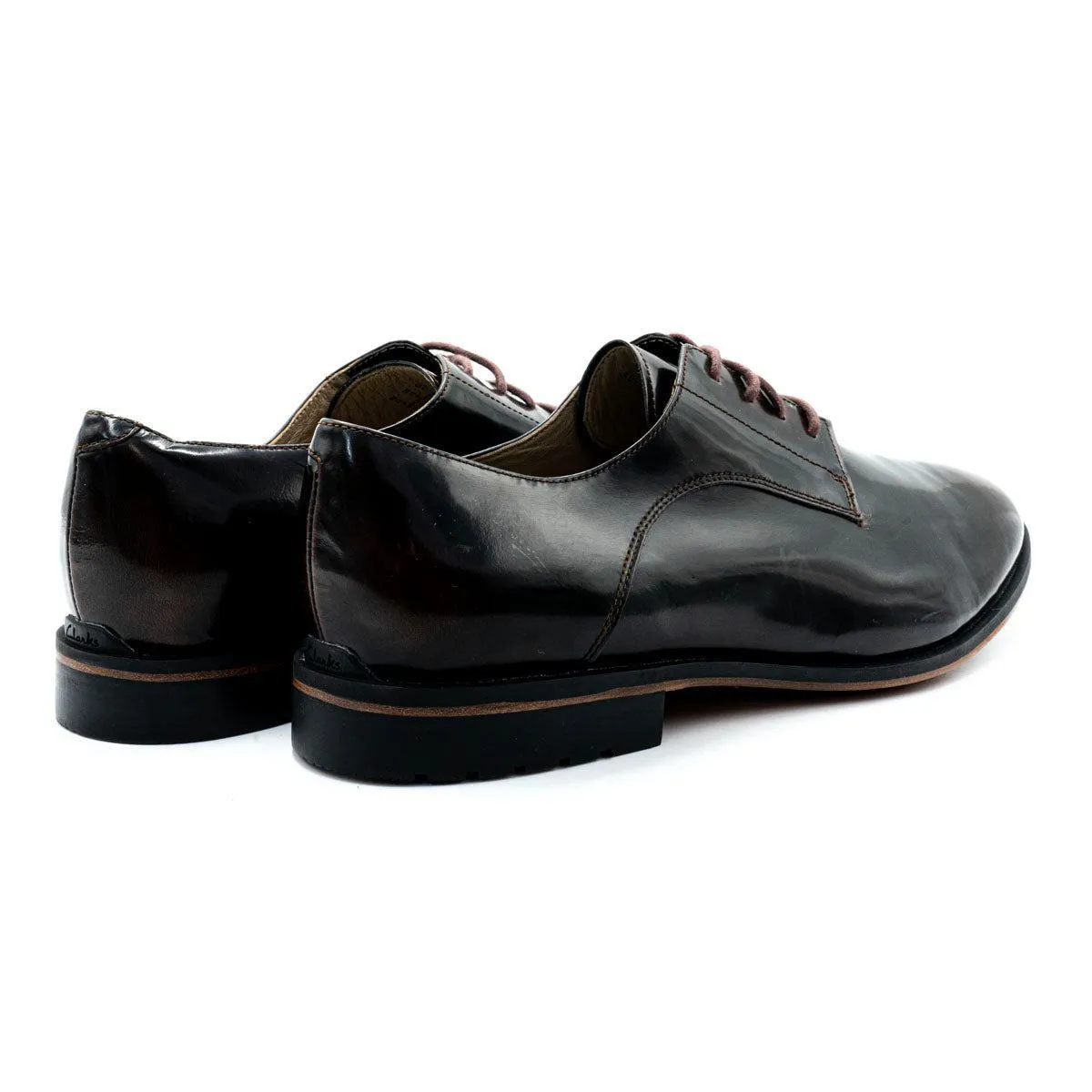 Clarks Gatley Formal Lace Ups Leather Brown Colour For Men