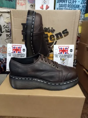 Dr Martens Brown platform shoe, Size 9 UK, 8651z , Made in England