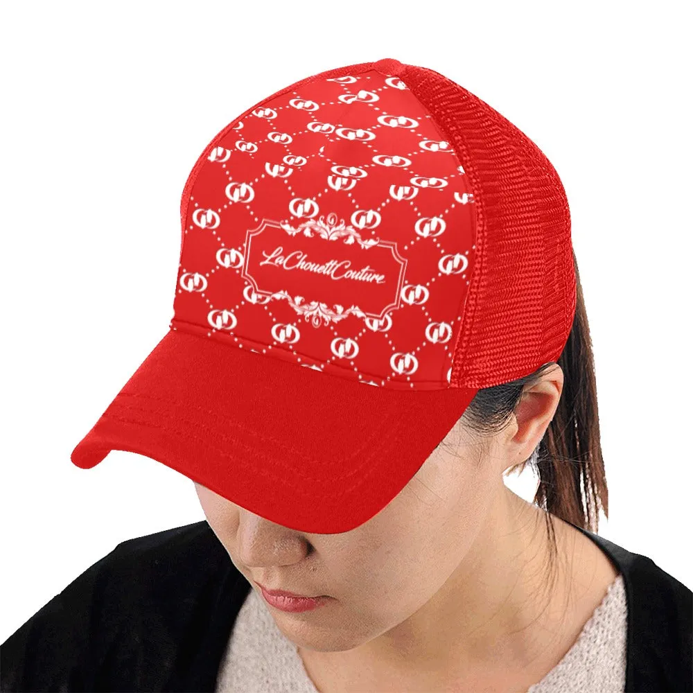 EXCELLENCE LCC RED Trucker Cap