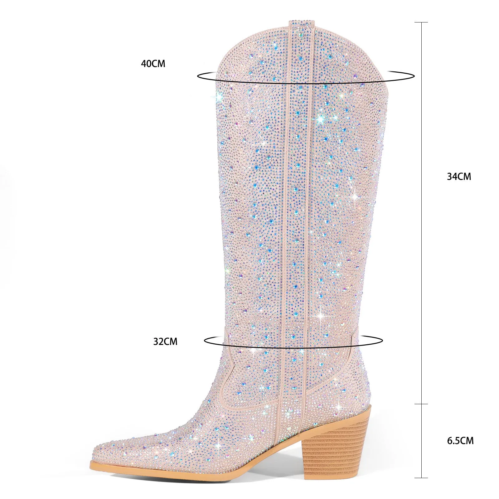 Fashion Rhinestone Women's Boots