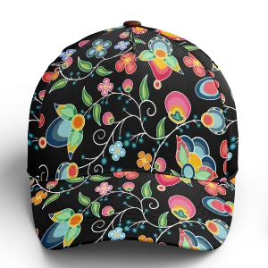 Floral Bounty Black Snapback Hat