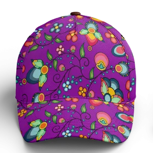 Floral Bounty Purple Snapback Hat