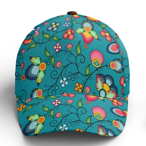 Floral Bounty Teal Snapback Hat