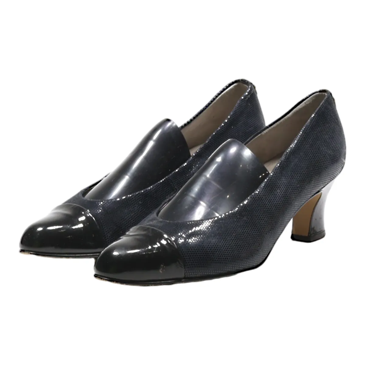 GABOR Pump Heels Blue Leather Womens UK 5.5
