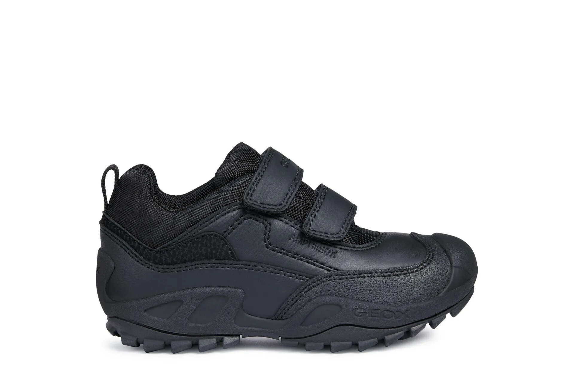 Geox School Shoes | Savage Tex/waterproof | Black Leather