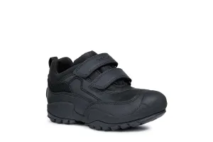 Geox School Shoes | Savage Tex/waterproof | Black Leather