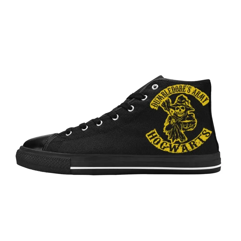 Harry Potter Dumbledore Army Hogwarts Shoes High Top Sneakers for Kids and Adults