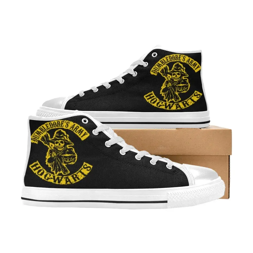 Harry Potter Dumbledore Army Hogwarts Shoes High Top Sneakers for Kids and Adults