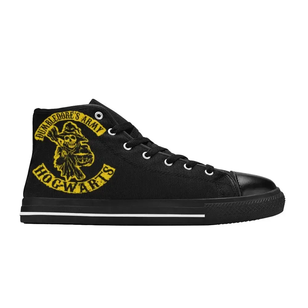 Harry Potter Dumbledore Army Hogwarts Shoes High Top Sneakers for Kids and Adults