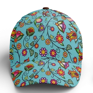 Heartbeat Petals Turquoise Snapback Hat