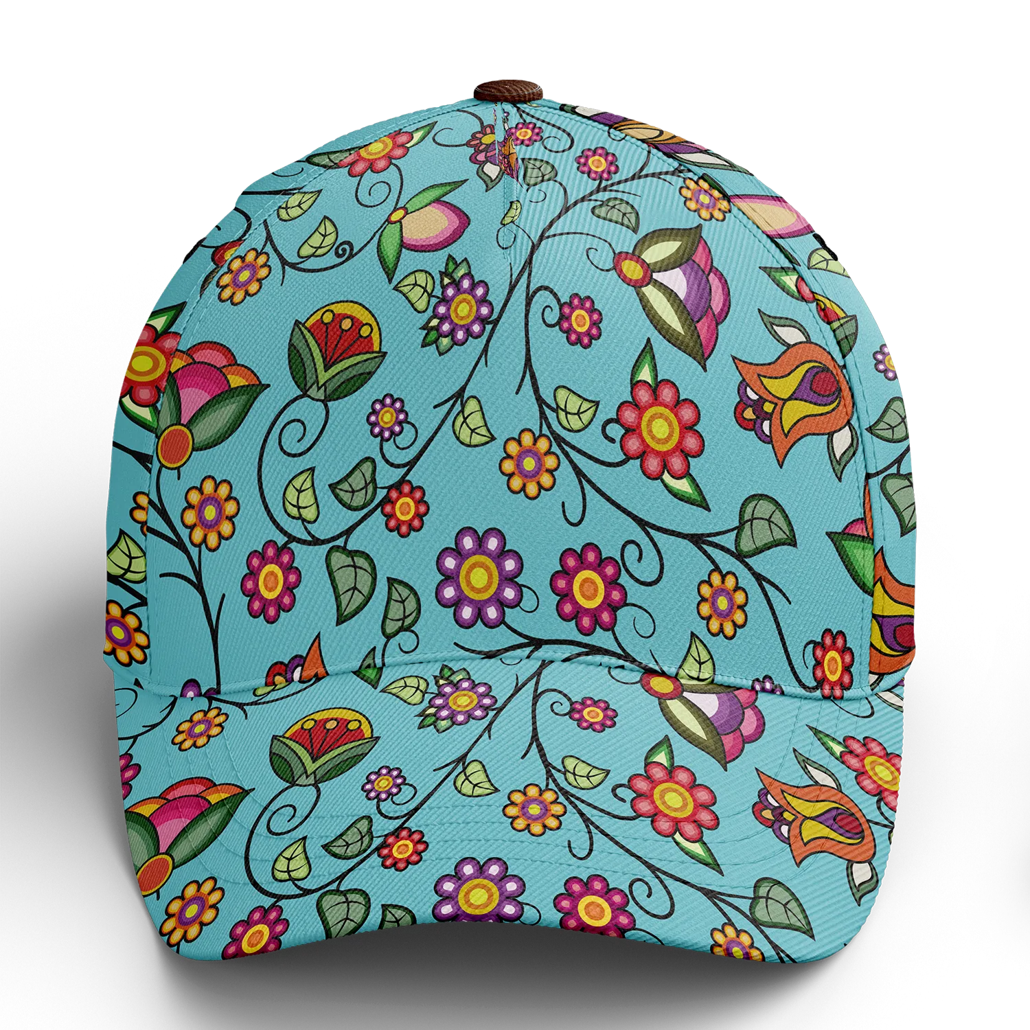 Heartbeat Petals Turquoise Snapback Hat
