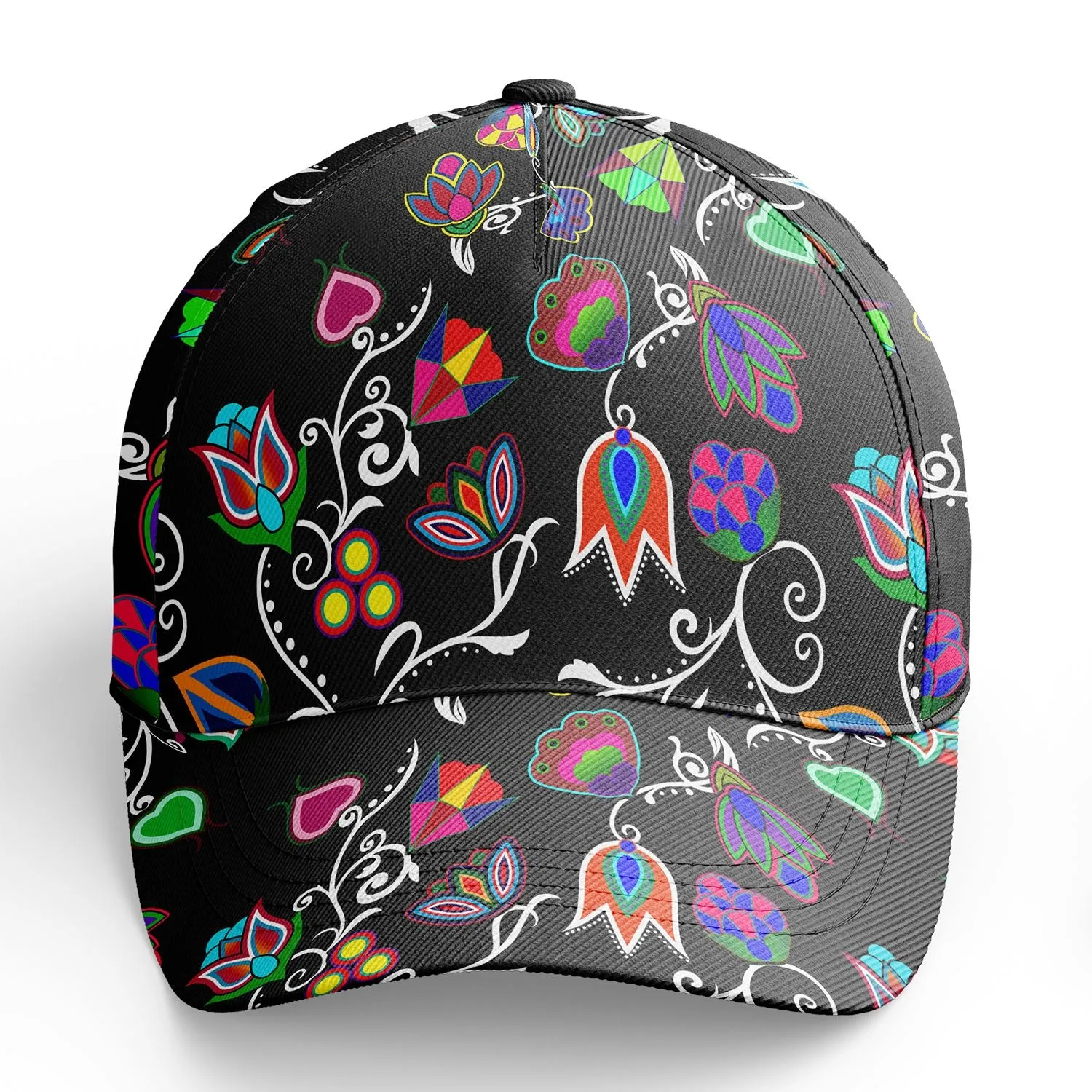 Indigenous Paisley Black Snapback Hat