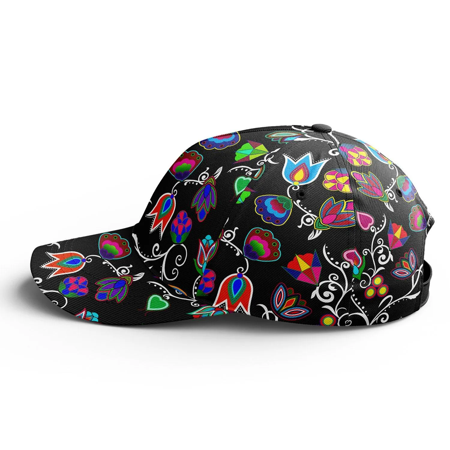 Indigenous Paisley Black Snapback Hat