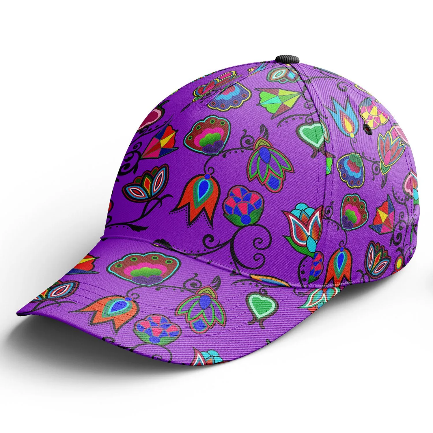 Indigenous Paisley Dark Orchid Snapback Hat