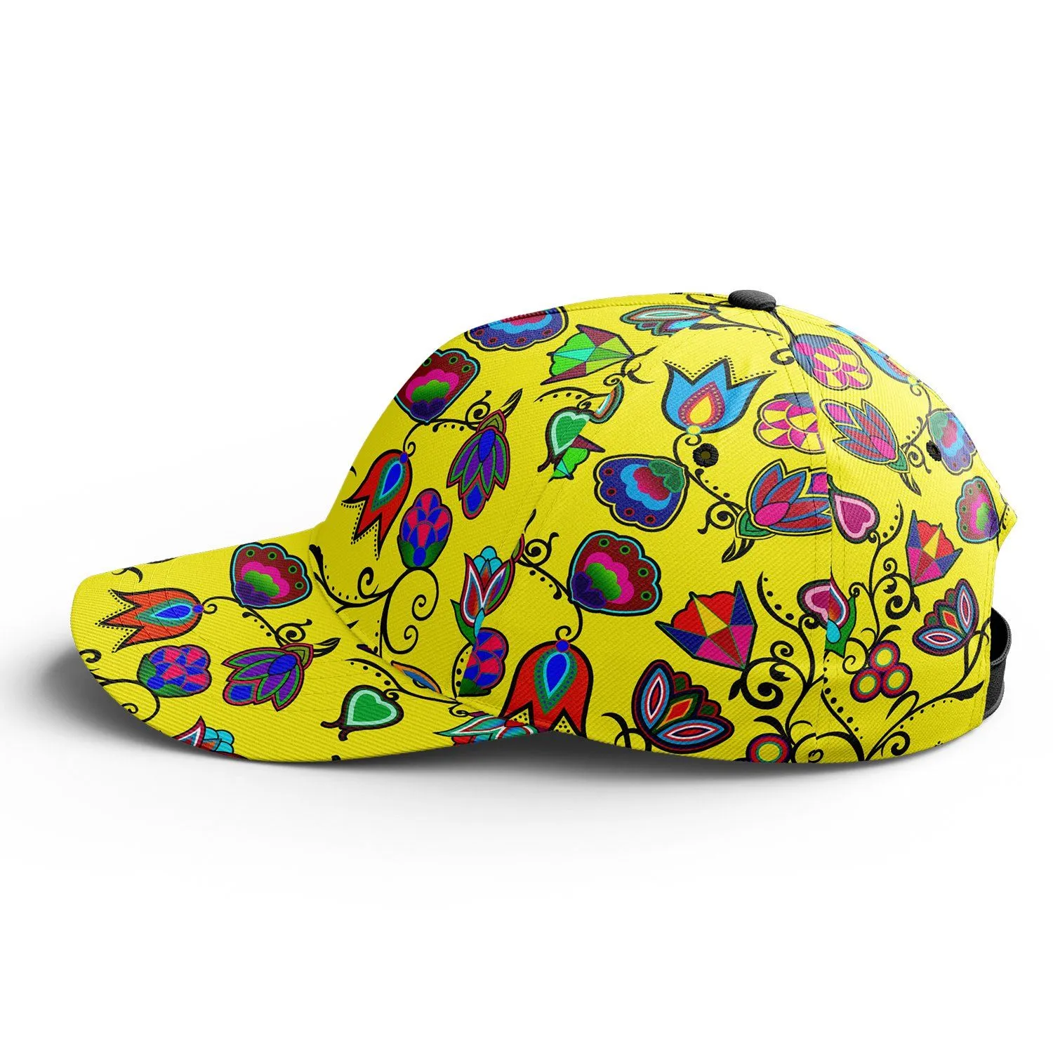 Indigenous Paisley Yellow Snapback Hat