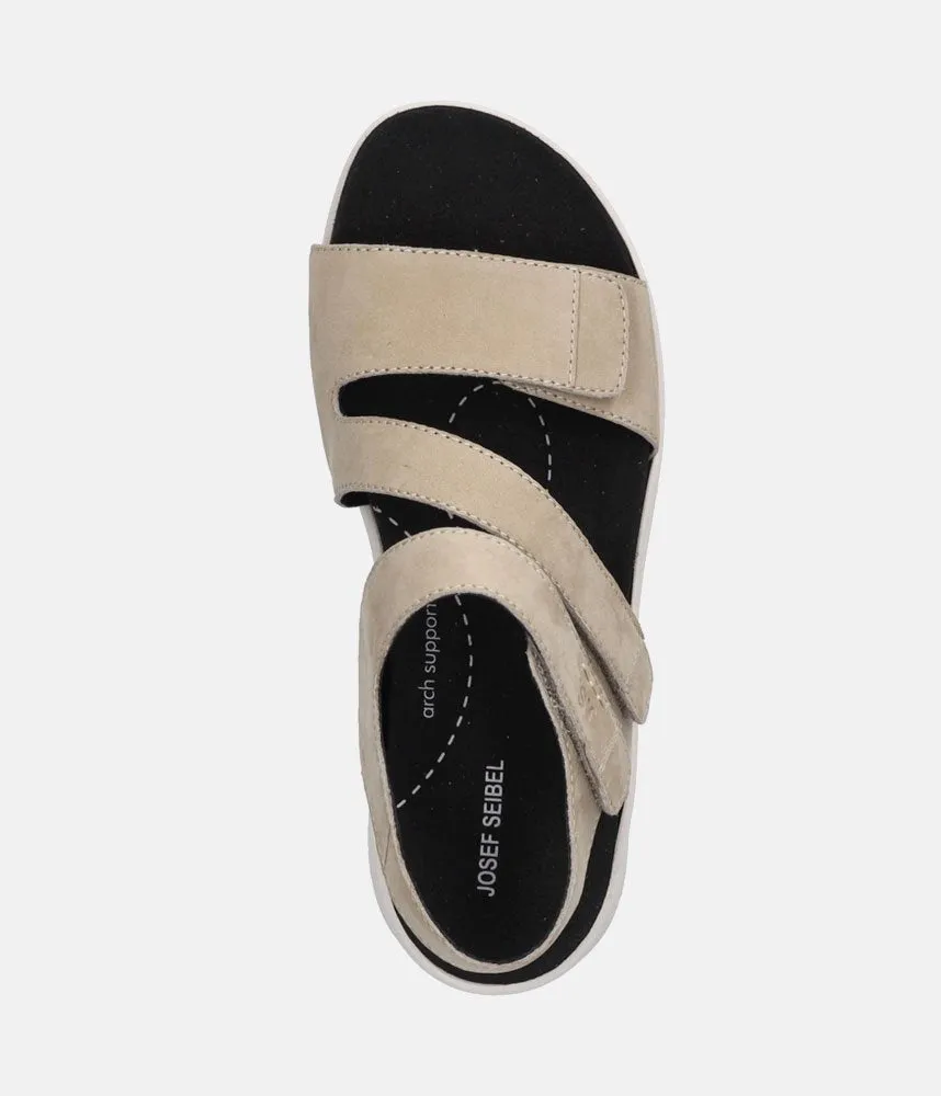 Josef Seibel Stylish Strappy Beige Walking Sandals