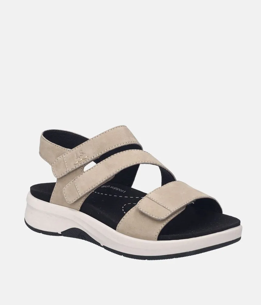 Josef Seibel Stylish Strappy Beige Walking Sandals
