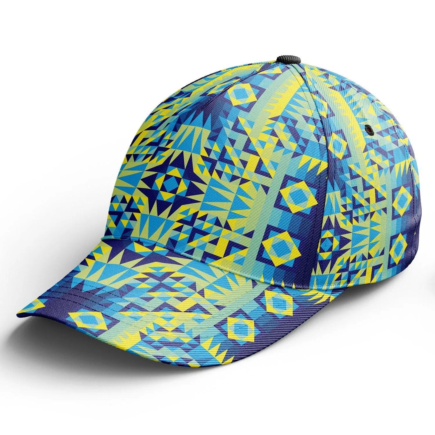 Kaleidoscope Jaune Bleu Snapback Hat