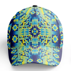 Kaleidoscope Jaune Bleu Snapback Hat