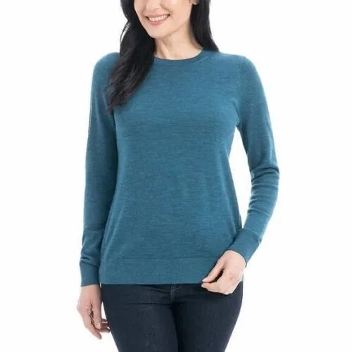 Katherine Barclay Merino Extra Fine Wool Crewneck Sweater