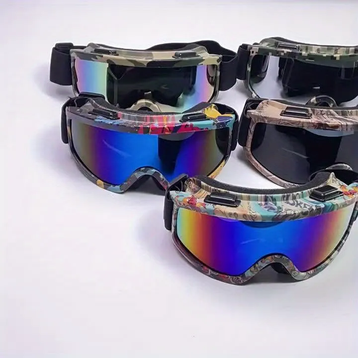 Large Frame Anti-Fog Windproof Mountaineering Ski Goggles for Outdoor Sports