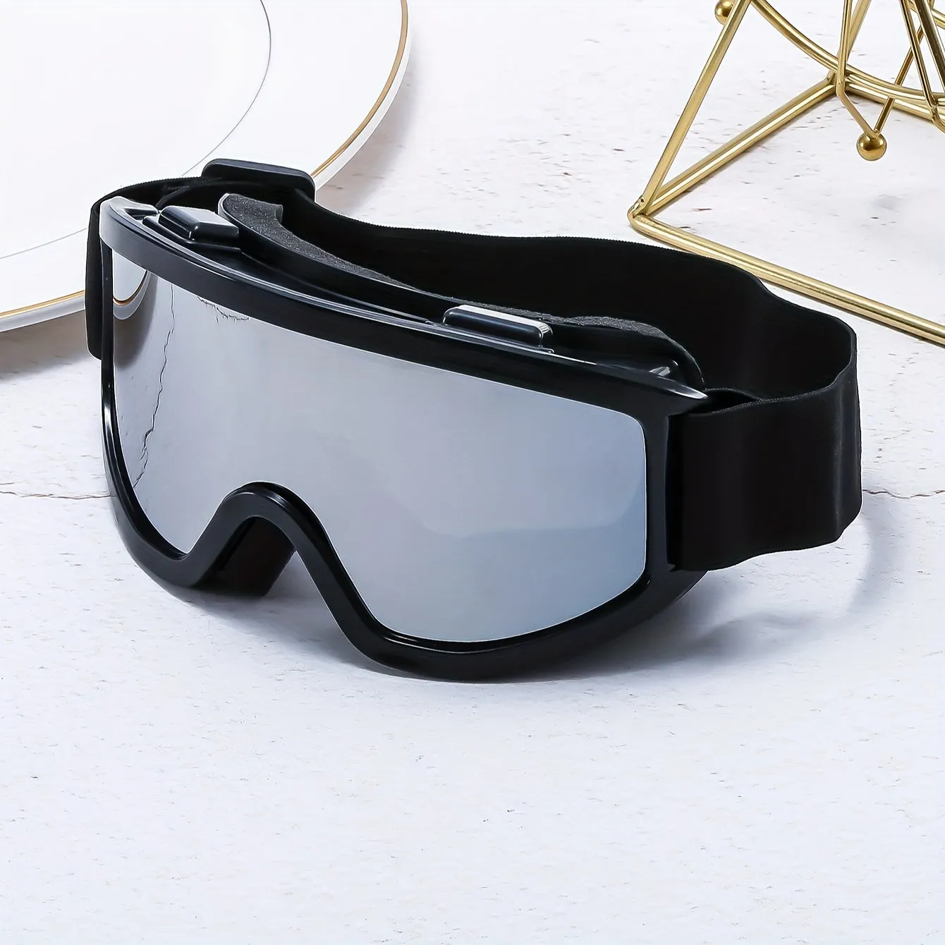 Large Frame Anti-Fog Windproof Mountaineering Ski Goggles for Outdoor Sports