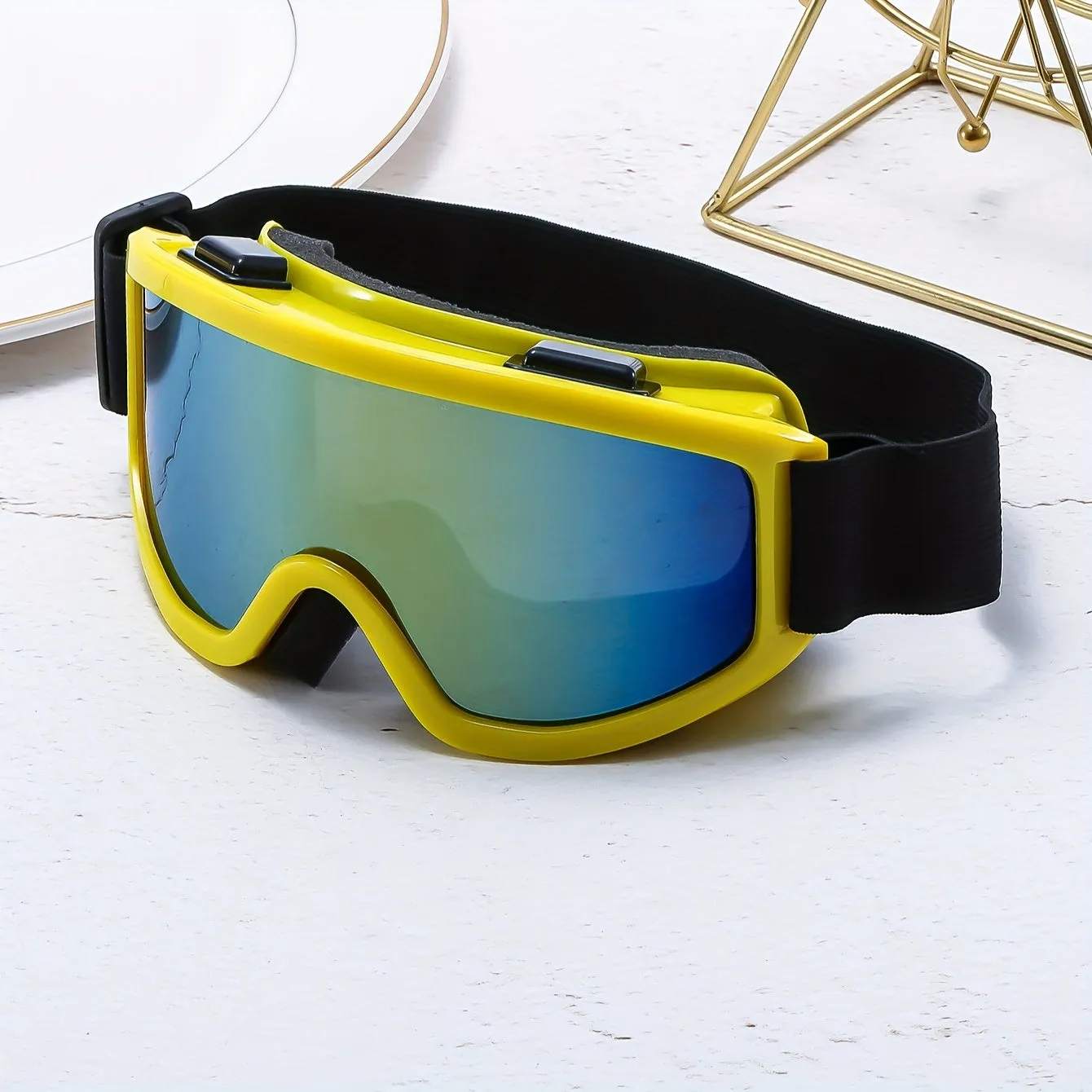 Large Frame Anti-Fog Windproof Mountaineering Ski Goggles for Outdoor Sports