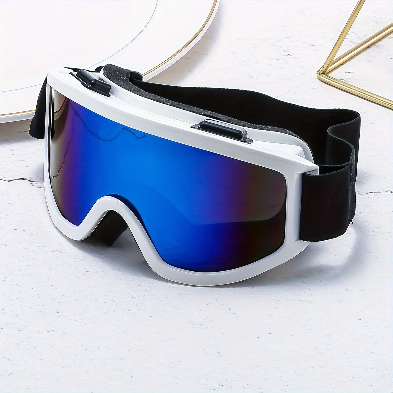 Large Frame Anti-Fog Windproof Mountaineering Ski Goggles for Outdoor Sports