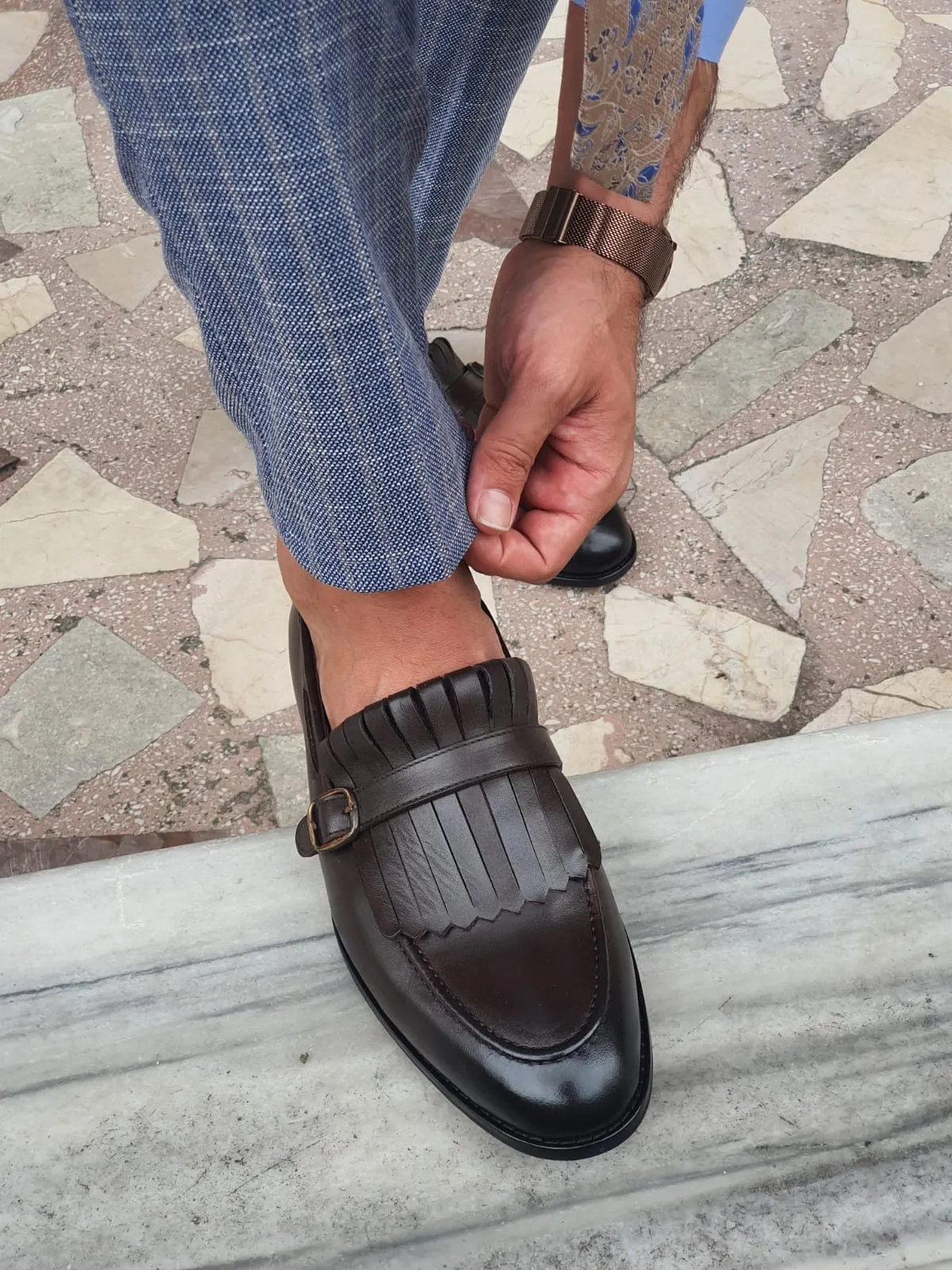 Lucas Special Edition Brown Leather Shoes
