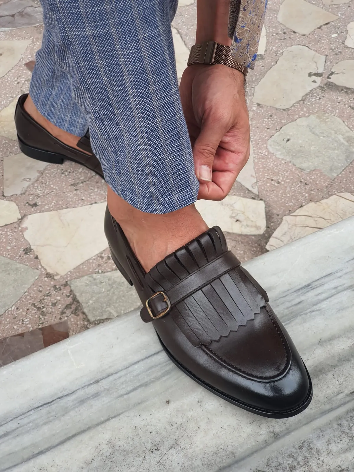 Lucas Special Edition Brown Leather Shoes