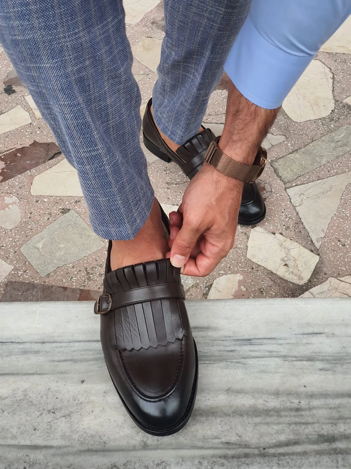 Lucas Special Edition Brown Leather Shoes