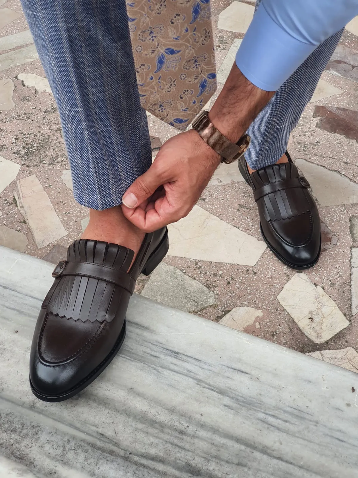 Lucas Special Edition Brown Leather Shoes
