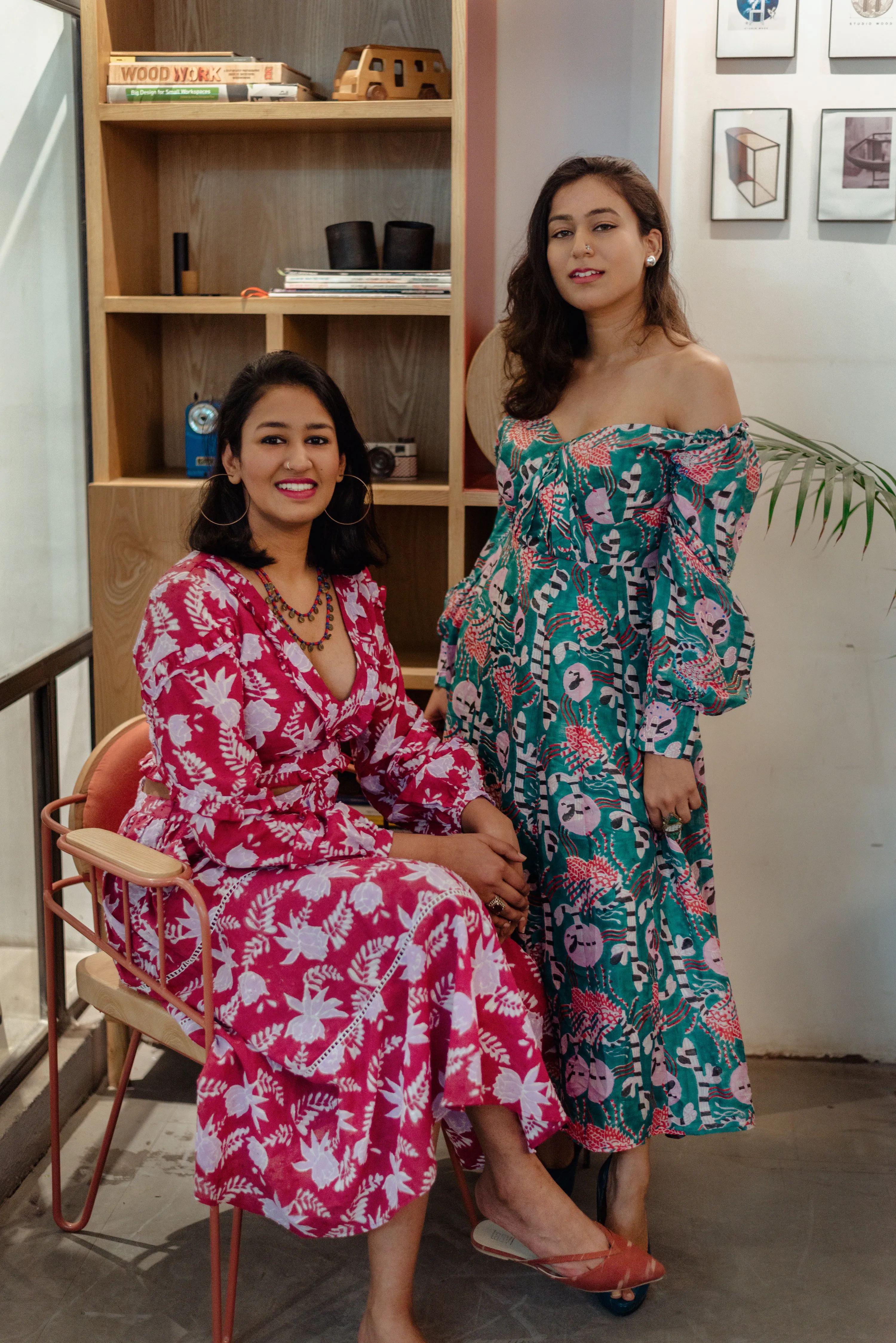 Madhubani silk dress