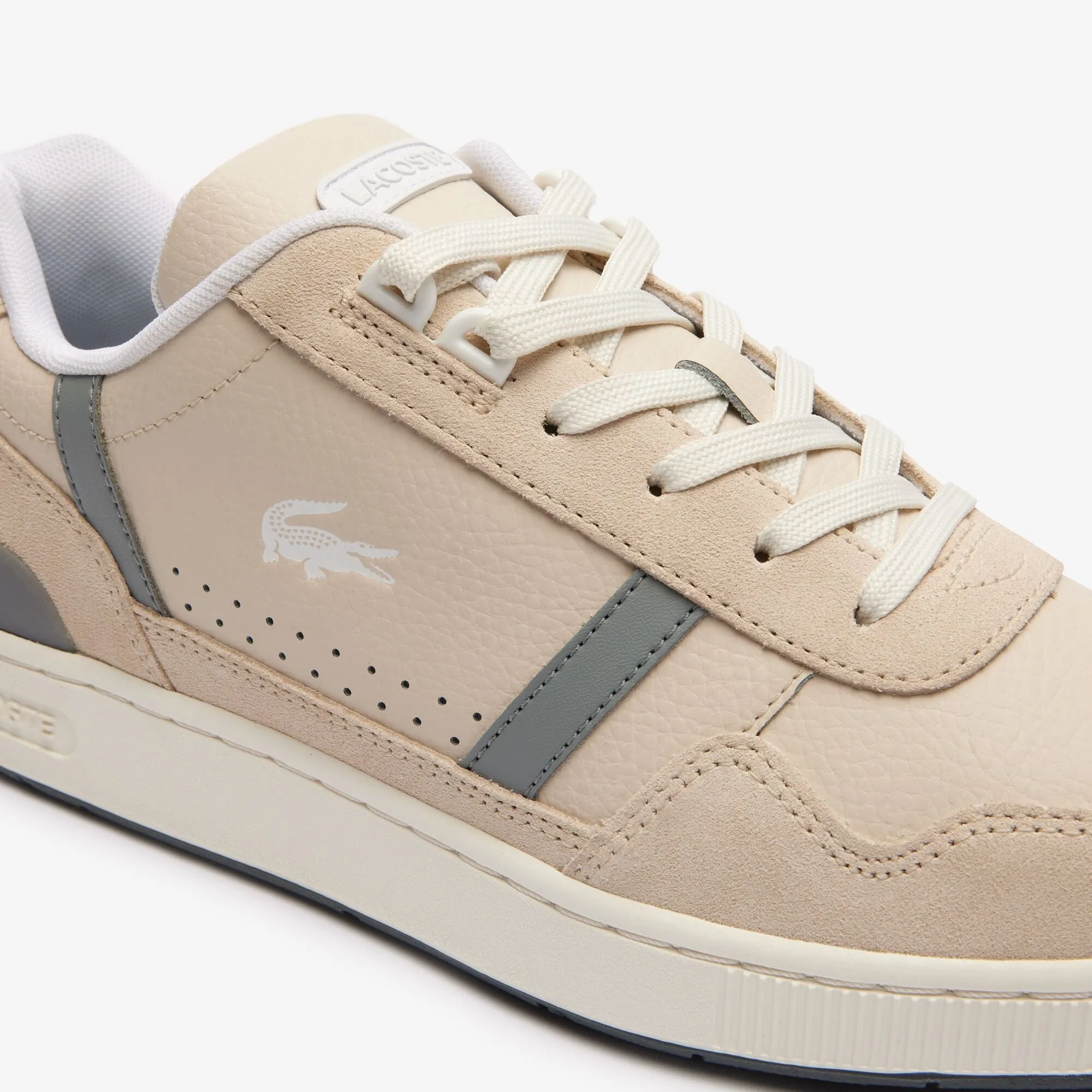 Men's T-Clip Tonal Leather Trainers  - 47SMA0067