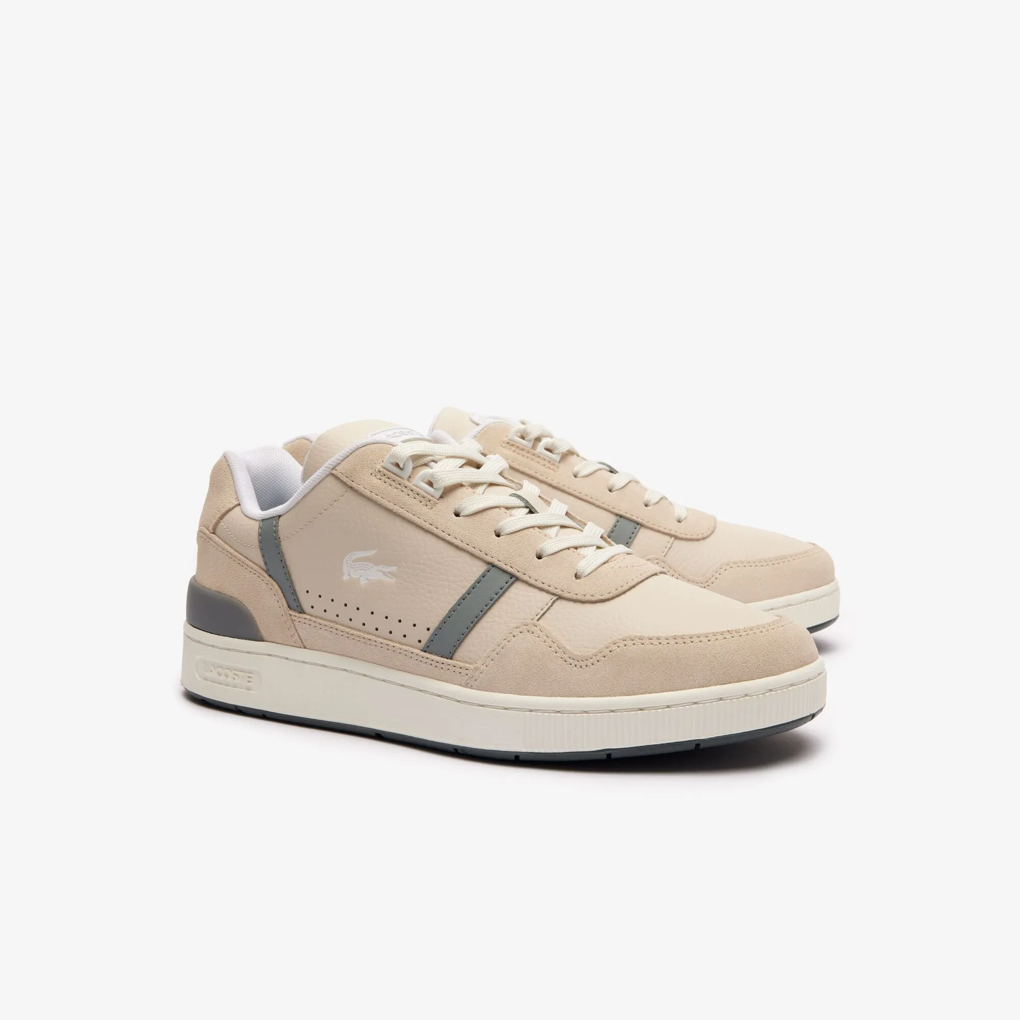 Men's T-Clip Tonal Leather Trainers  - 47SMA0067