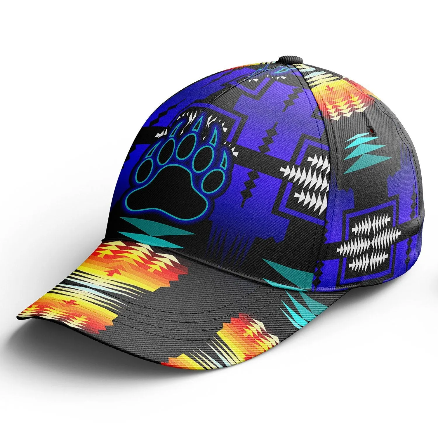 Midnight Sage Fire Bearpaw Snapback Hat