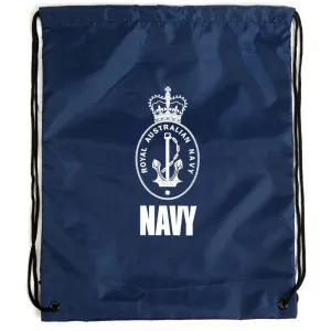 Navy Drawstring Backpack