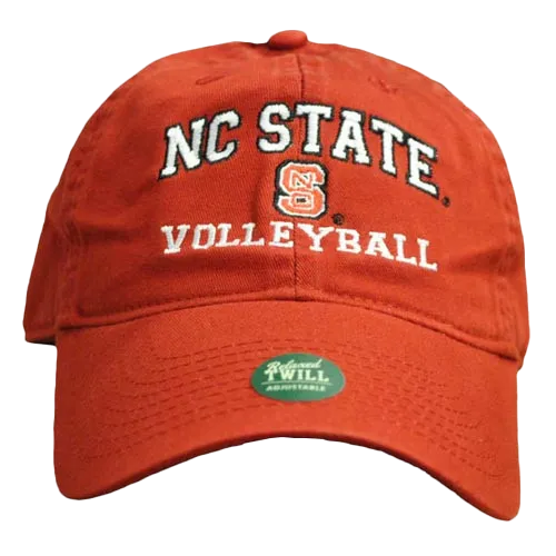 NC State Wolfpack Volleyball Red Relaxed Fit Adjustable Hat