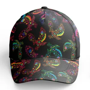 Neon Floral Eagles Snapback Hat