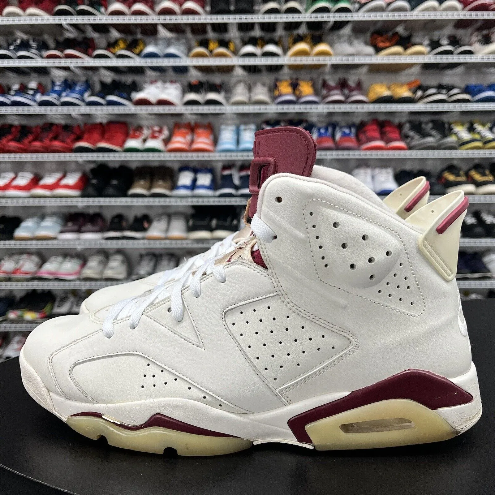 Nike Air Jordan 6 Retro Maroon 2015 384664-116 Men's Size 14 No Insoles