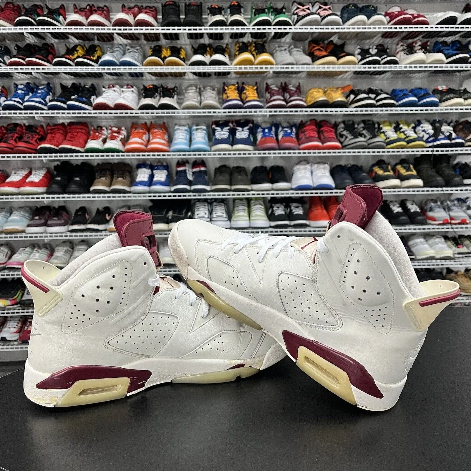 Nike Air Jordan 6 Retro Maroon 2015 384664-116 Men's Size 14 No Insoles