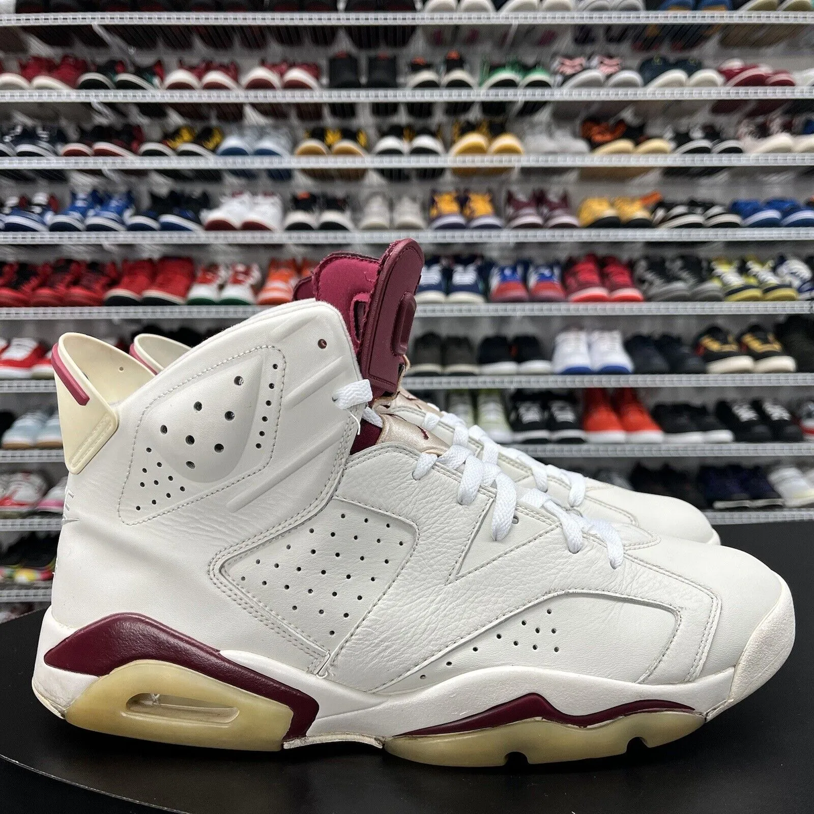 Nike Air Jordan 6 Retro Maroon 2015 384664-116 Men's Size 14 No Insoles