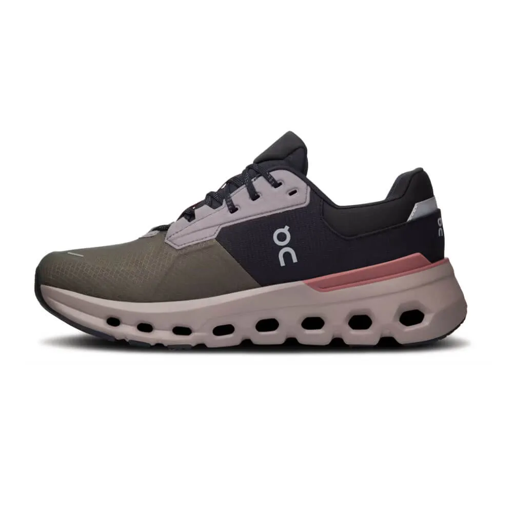 On Women's Cloudrunner 2 Waterproof Shoes - Olive / Mahogany
